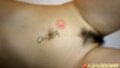 Feifei on her back thighs parted