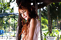 Small tits Anna Hmok strips outdoors and spreads her legs