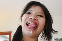 Nana fucked in the ass and receiving facial cumshot